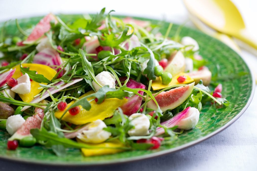 fig mozzarella rocket salad recipe