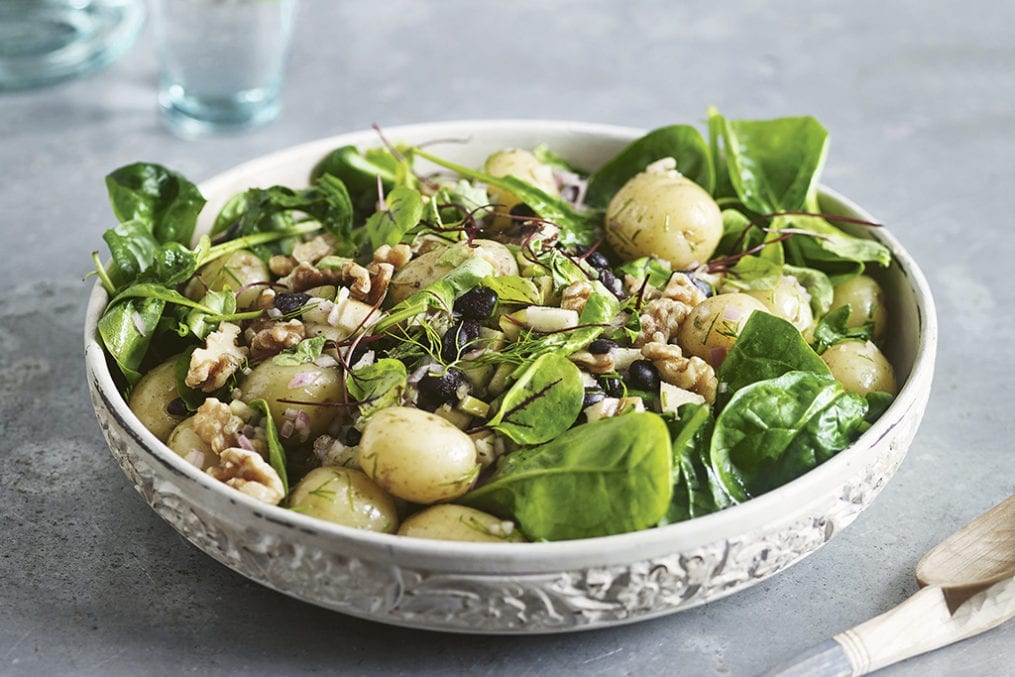 Wicked potato salad with dill